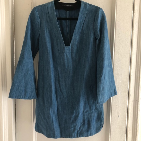 Zara denim tunic dress or top - Picture 2 of 4